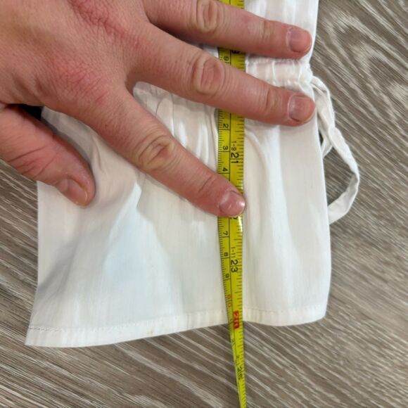 Dalia Womens Long Sleeve Blouse Layered Look Size Large  Grey White sz S - Picture 8 of 9